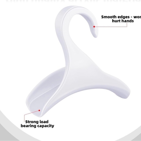 5 piece Handbag Hanger Hook Set - White - Picture 4 of 4